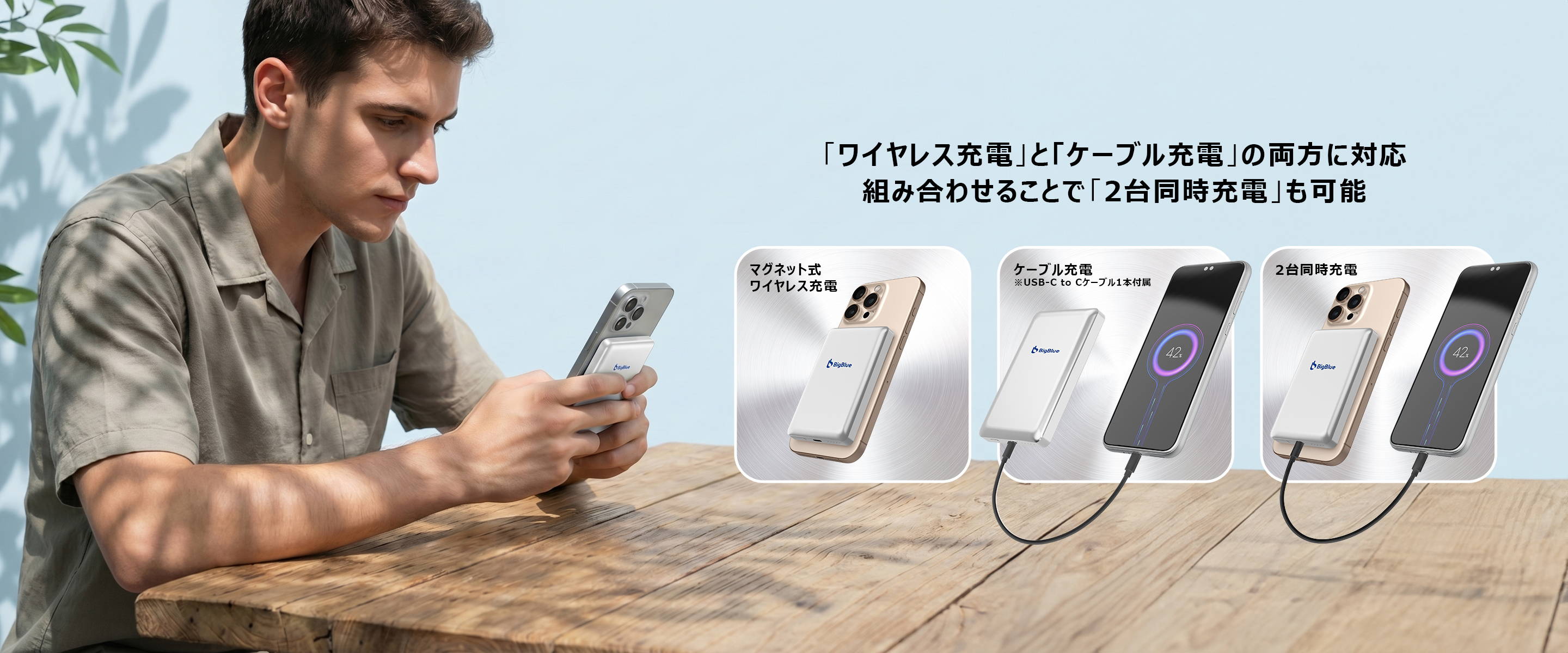 BigBlue 全固体モバイルバッテリー8000（PF8-W）8000mAh – Bigblue.jp